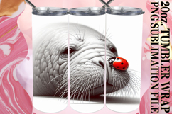 Cheerful Reflections 20oz tumbler wrap, Cute Animals Product Image 1