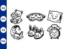 Sleepy teddy bear moon and alarm clock Product Image 1