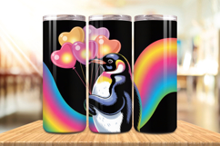 Valentine’s Day Cute Penguin Tumbler Wrap PNG Big Bundle Product Image 11