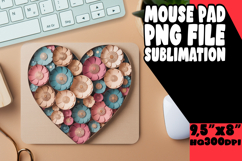 Cozy Desk Pad Design for Gifts, Flowers Heart Product Image 1