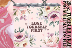 Playful Moments 20oz tumbler wrap, Flower Quote Product Image 1