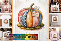 LUMINOUS TOTE BAG Art Ideas, Pumpkin Watercolor Product Image 1