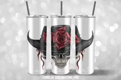Witch & Skull Halloween Tumbler Wrap Tumbler Wrap Sublimatio Product Image 2
