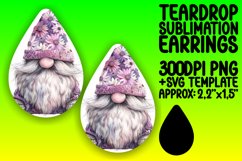 Charming Gnome Vistas: Sublimation Teardrop Wonders Product Image 1