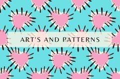 Funky Valentine seamless patterns bundle Product Image 25