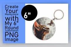 Charming Cat Sublimation: Keychain &amp; Coaster Series Product Image 1