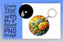 Unique Circle PNG for Sublimation , Flowers Product Image 1