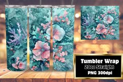 Teardrop Earrings with 20oz Colorful Flower Sublimation Product Image 1