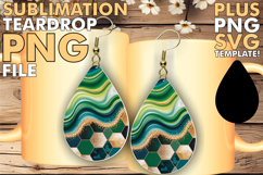 Joyful Teardrop Earrings Designs, Pattern Product Image 1