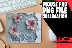 Sublimation for Mouse Pad 3D Flower Hole PNG Product Image 1