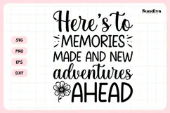 Heartfelt Retirement Quote SVG | New Adventures Ahead Product Image 3