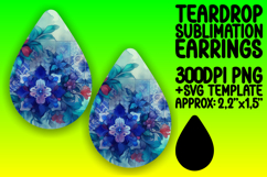 Cute Teardrop Design for DIY Projects , Watercolor Patter Product Image 1