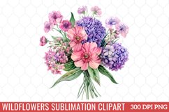 Wildflowers Sublimation Clipart Product Image 1