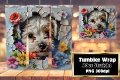 3D Hole in Wall Wrap: Spring Animals and Flower Tumbler Product Image 1