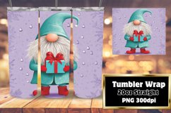 Festive Gnome Wrap 20oz Sublimation for Christmas Product Image 1