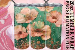 Glitzy Leopard Pattern Tumbler Design: Sublimation - 20oz Product Image 1