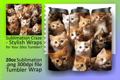 Tumbling with Adorable Cats: Sublimation Magic Product Image 1