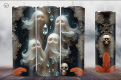 4 Halloween Tumbler Wrap Sublimations, 20 oz Product Image 4