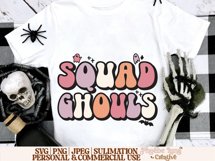 Squad Ghouls SVG, Halloween SVG, Spooky SVG, Creepy SVG Product Image 4