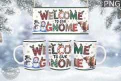Christmas Mug Wrap Design - Christmas Snowman Sublimation Product Image 3