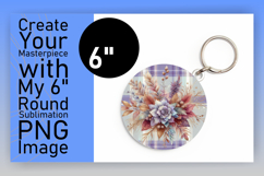 Cute Round Design Car Coaster PNG , Autumn Flower Product Image 1
