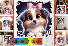 Elegant TSHIRT PNG Art, 3D Dog Product Image 1