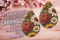 Vintage-Inspired Retro Earring Variety PNG Product Image 1