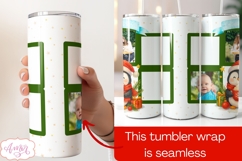 Christmas Photo tumbler wrap sublimation PNG, Cute Penguin Product Image 3