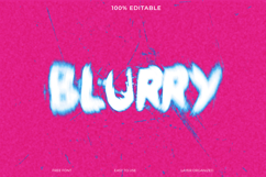 Blurry Text Effect Graphic Design Template Product Image 1