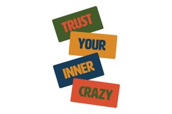 Trust Your Inner Crazy Svg Cut File Product Image 2