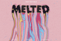Liquid Melted Text Effect Graphic Design Template Product Image 1