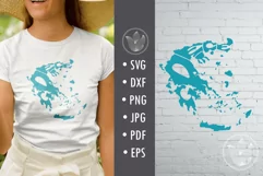 Greece SVG cut file in the shape of the country Product Image 1