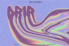 Psychedelic Liquid Text Effect Graphic Design Template Product Image 1