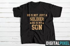 He Is Not Just a Soldier SVG PNG DXF Circut Cut Silhouette 3 Product Image 1