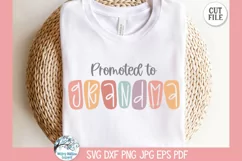 Promoted to Grandma SVG | Happy Grandparents' Day Design Product Image 3