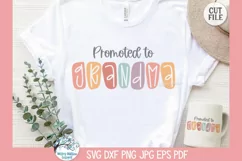 Promoted to Grandma SVG | Happy Grandparents' Day Design Product Image 4