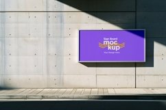 Sign Board Mockup on Building Wall Product Image 1