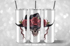 Witch &amp; Skull Halloween Tumbler Wrap Tumbler Wrap Sublimatio Product Image 3