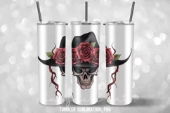 Witch & Skull Halloween Tumbler Wrap Tumbler Wrap Sublimatio Product Image 3