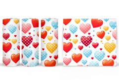 Hearts Tumbler Design. Colorful Hearts Tumbler Sublimation Product Image 2