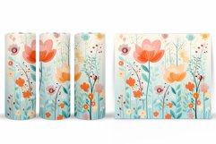 Flowers Tumbler Design. Flowers Tumbler Wrap Sublimation Product Image 2