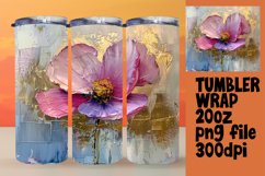 Springtime Charm: 3D Floral Tumbler Wrap Product Image 1