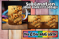 Happy moments 11oz 15oz sublimation wrap, Leopard Prints Product Image 1