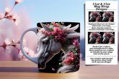 ELEGANT PNG for 15oz Mug Wrap , Horse Product Image 1