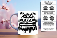 Alluring 15oz Mug Wrap Png Design , Monster Product Image 1