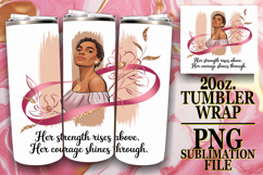Enchanted Journeys 20oz tumbler wrap, Cancer Product Image 1
