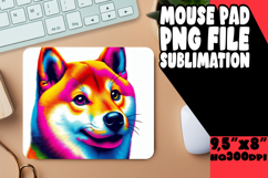 Cheerful Mouse Mat Sublimation Style, Dog Product Image 1