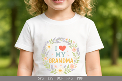 I Love My Grandma - SVG Funny Design for T-Shirts and Gifts Product Image 2