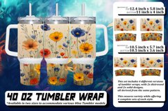 Meadow Radiance 40oz Tumbler Sublimation Product Image 1