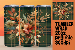 Sublimation Designs for 20oz Tumbler , Autumn Flower Product Image 1